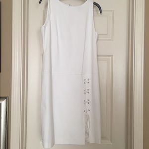 Brooks Brothers white dress with pockets